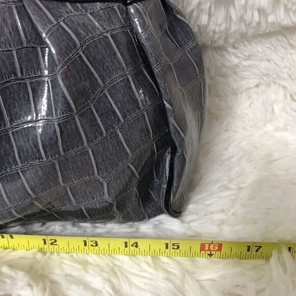 Purple And gray shiny handbag - Picture 5 of 9